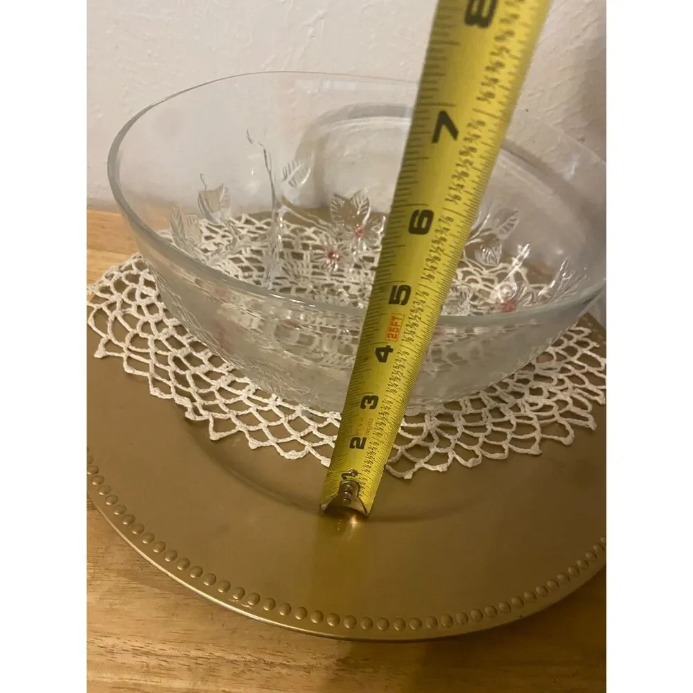 Vintage Mikasa Crystal Rose Bowl